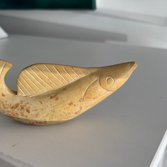 Artisan Vintage Tan Fish Figurine - Picture 6 of 11